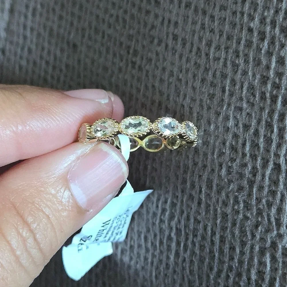 Shaanti Multi Ellipse White Topaz Ring💍 - NWT